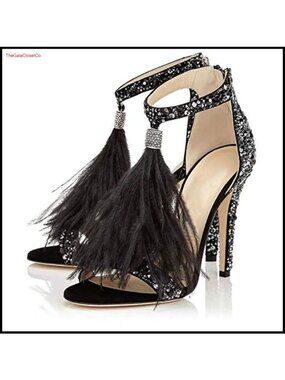 Rhinestone High Heel Strappy Sandals Pointed Open Toe Stiletto Wedding Shoes